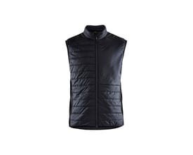 Blåkläder Workwear vatteret vest i sort og mørkegrå i størrelse L, fremstillet af 100% polyamid.