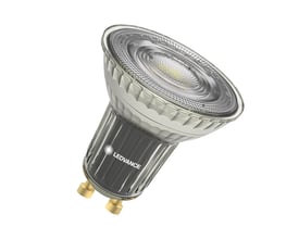Ledvance dæmpbar LED-spot PAR16 med klar front, GU10-fatning og 8 W effekt.