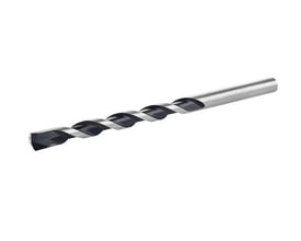 Ironside universalbor med HM-spids, 8 x 120/80 mm, set skråt med spiral og cylindrisk skaft.