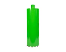 Eibenstock diamantbor Ø161 x 450 mm til vådboring, grønt cylindrisk bor med synlige segmenter langs skæret.