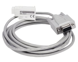 Schneider Electric Zelio programmeringskabel SR2 CBL01 til intelligente relæer med 3 meter længde og standard serielle stik.