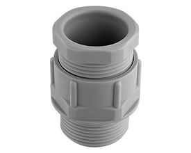 Kleinhuis M32 forskruning i grå polyamid til kabler med en diameter på 16-24 mm.