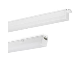 V-TAC kompakt LED-lysarmatur på 30 cm med hvidt, aflangt armatur, 4 W og varmt lys på 3000 K.