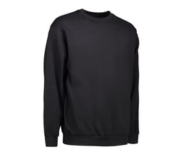 ID Game sweatshirt i sort, str. XL, fremstillet i bomuld og polyester med rund hals og lange ærmer.