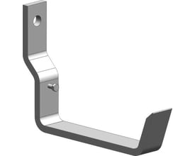 Legrand Indvendig Vægophæng P31 i 150-G galvaniseret stål, vist isoleret på hvid baggrund.