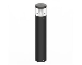 Ledvance Urban Bollard Cone bedlampe i grå med cylindrisk stander og lysåbning under det runde topdæksel.
