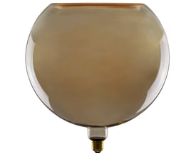 SLV LED Floating Globe pære med røgfarvet grå glasoverflade og E27 sokkel, 300mm i diameter.