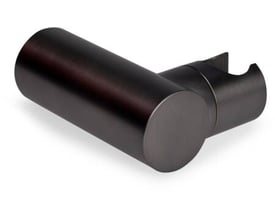 Moderne håndbruserholder i gun metal finish, vist på hvid baggrund med skygge.