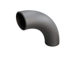 Indura 90° bøjning i P235GH-TC1 stål med dimensionerne 219,1 x 12,5 mm og en radius på 515 mm.