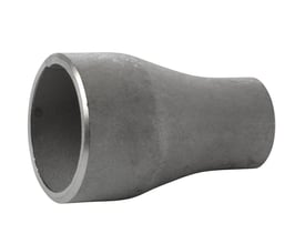 Koncentrisk svejsefitting i rustfrit stål 3" x 1" med en vægt på 0,43 kg, overholder ASTM A-403 WP standarden.