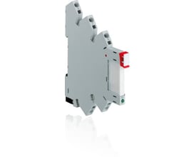 ABB Lasker CR-SJB20-BLUE, en blå 20-polet enhed til sikker ledningssamling på hvid baggrund med spejling.