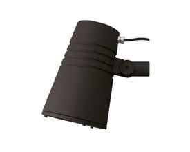 SG Armaturen Spot Wax LED armatur i sort aluminium med justerbart beslag og tilslutningskabel.