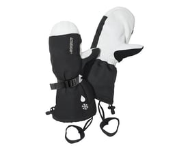 Activewear vinterhandske 2133WP i størrelse 10, vist som et par sorte og hvide vanter med håndledsremme.