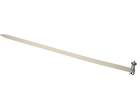 Dan Delektron spændebånd i forniklet messing til udligningsforbindelser med variabel rørdiameter fra 17-165 mm og 2x16 mm² kabelkapacitet.