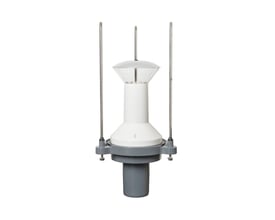 Louis Poulsen Albertslund Maxi LED-DPC upgrade kit i grå og hvid, designet til udendørs brug og med moderne LED-teknologi.