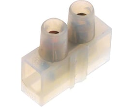 Transparent kronemuffe til 2,5mm² ledninger, fremstillet af halogenfri polyamid med plads til fire ledere.