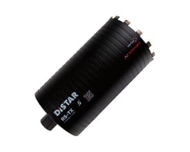 Distar diamantkernebor Ø182mm RS-TX til tørboring i beton med soft slag og 5/4 gevind.