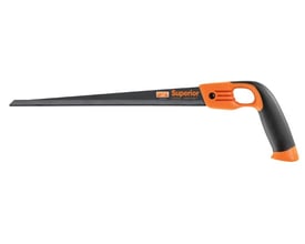 Bahco Superior 3150 stiksav med 300mm klinge, vist fra en sidevinkel med fokus på den sorte klinge og dens overfladebehandling.