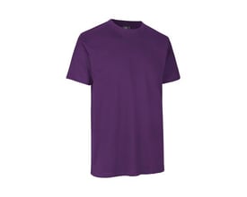 ID Identity T-shirt Pro i lilla farve, str. 5XL, lavet af slidstærkt materiale med fire-lags halsrib og synlig nakkeetiket.