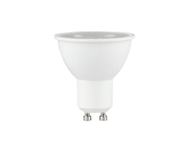 V-TAC Vt-291 spotlys med GU10 fatning i hvid plast, vist isoleret på hvid baggrund.
