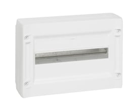 Legrand XL3 125 tavle til påbygning med 1 række og 18 moduler i hvid RAL 9003.
