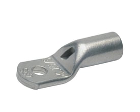 Klauke rørkabelsko med inspektionshul, 70 mm² kabeltilslutning og M6 bolte, fremstillet af fortinnet kobber.