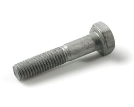 Arvid Nilsson stålbolt M12 x 180 mm, FZV galvaniseret med 6-kantet hoved og fuldt gevind på hvid baggrund.