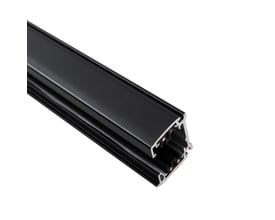 SpectrumLED SPS SkinneLINE, 1 meter sort strømsporskinne i aluminium med synlige kobberledere og DALI-funktionalitet.