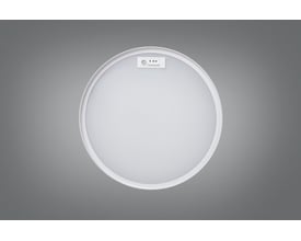 Nanna Loft LED loftlampe med hvid ramme og MPO diffuser, Ø 325 mm, med Easy Air funktion.