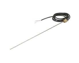 Schneider Electric SpaceLogic STX122 temperatursensor med 250 mm rustfri stålrør og 2 meter kabel med R1/4 in. gevind.
