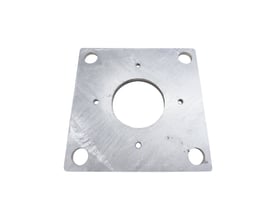 SG Armaturen fæsteplade til Ørsta fundament med 200 mm bredde og 8 mm højde.