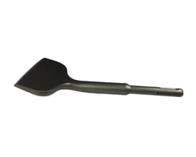 Ironside flisemejsel på 40 x 250 mm med bredt, fladt skær og SDS-Plus-skaft, set fra siden.