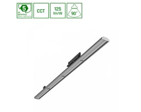 SpectrumLED Optibar CCT LED panel 42W med justerbar farvetemperatur og 5000 lumen, monteret på hvid baggrund.