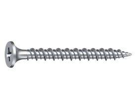 EJOT gipsskrue til træ og stål, 3,9 x 30 mm med C3-klassificering, krydskærv, groft gevind og spids.