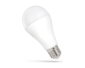 SpectrumLED E27 LED-pære på 15 W med hvid A60-form og synlig metalsokkel, 1500 lumen og neutralhvidt lys.