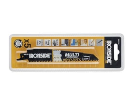 Ironside BIM MULTI bajonetsavklinge på 228 mm og 5 TPI vist i gul og sort emballage.