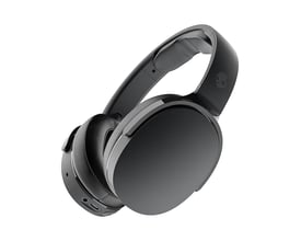 Sorte Hesh Evo over-ear høretelefoner med bløde ørepuder og justerbar bøjle, vist på hvid baggrund.