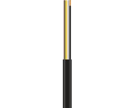 Fladkabel 4G16 mm² i sort neopren, 300/500V, med en kabeldiameter på 11,6x35,6mm leveret på en tromle.