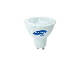 V-TAC 6W LED spot med GU10 fatning og Samsung chip, neutral hvid 4000K, hvidt termisk PVC-hus.