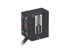 Omron ZX1-LD100A81 laserforskydningssensor med 2 meter kabel og PNP-udgang til præcise målinger på 100 +/- 35 mm.