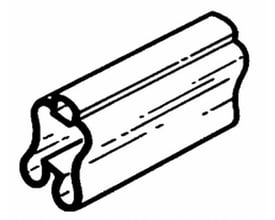 Legrand Memocab mærkeholder til kabler, 30 mm lang, designet til kabler med diameter 2,3-4,8 mm.