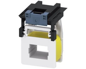 Siemens udtrækspole S12 til kontaktorer 3RT107/127/147 med 380-420V AC/DC-drift og fjederklemme.