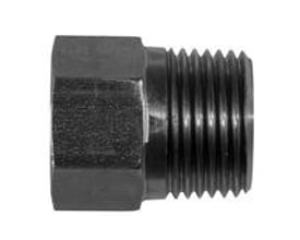 Syrefast overgangsnippel SO50040-08-1/4 med 8 mm slangeende og 1/4" udvendigt gevind i rustfrit stål.