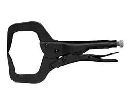 Diesella WLDPRO Svejsetang D6, en 280 mm C-klemme i sortoxid værktøjsstål med spidse kæber og justeringsskrue.