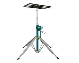 Refco elektrisk lift LFT-230 med 120 kg løftekapacitet og 230V, vist på hvid baggrund.