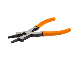 Diesella universal 175 mm dysetang til MIG/MAG-svejsning, vist fra siden i en let åben vinkel med orange greb.