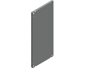 Schneider Electric galvaniseret montageplade til 1600x1000mm i grå, set fra siden i isometrisk visning.