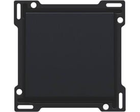 Niko dobbelt tangent i sort coated finish med en ensfarvet mat overflade og monteringshuller i rammen.