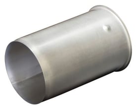 Romacon støttebøsning 225mm SDR11 i AISI316 rustfrit stål, med en længde på 160mm og en børstet overflade.