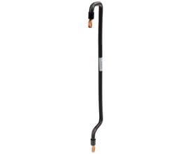 Siemens seriestik 5ST, 16mm², sort, med en buet form og kobberterminaler i hver ende.